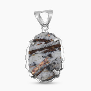 925 Sterling Silver Astrophyllite Pendants