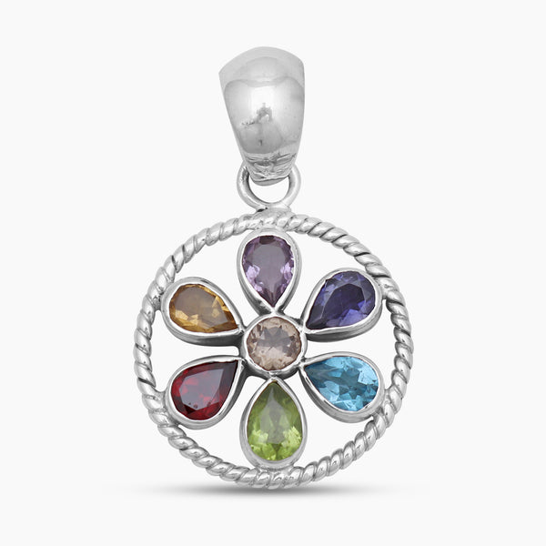 925 Sterling Silver Multistone Pendants