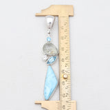 925 Sterling Silver Larimar Pendants