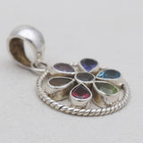 925 Sterling Silver Multistone Pendants