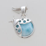 925 Sterling Silver Larimar Designer Pendants
