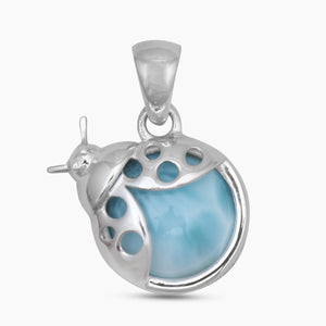 925 Sterling Silver Larimar Designer Pendants