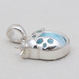 925 Sterling Silver Larimar Designer Pendants