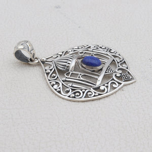 925 Sterling Silver Lapis Lazuli Pendants