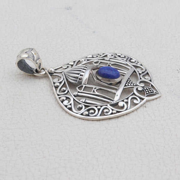 925 Sterling Silver Lapis Lazuli Pendants