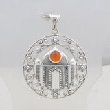 925 Sterling Silver Carnelian Pendant