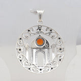 925 Sterling Silver Carnelian Pendant