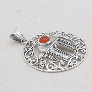 925 Sterling Silver Carnelian Pendants