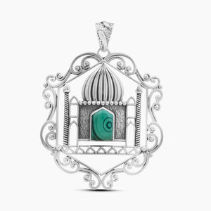 925 Sterling Silver Malachite Pendants