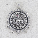 Peacock Designer Silver Pendant