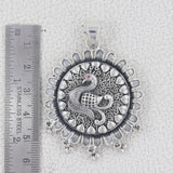 Peacock Designer Silver Pendant