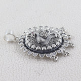 Peacock Designer Silver Pendant