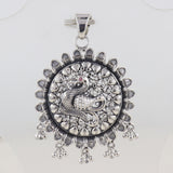 Peacock Designer Silver Pendant