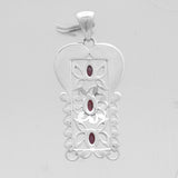 925 Sterling Silver Ruby Pendants
