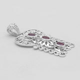 925 Sterling Silver Ruby Pendants