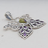 Tasmanian Serpentine Silver Butterfly Pendants