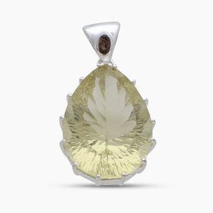 925 Sterling Silver Lemon Quartz Pendants