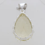 925 Sterling Silver Lemon Quartz Pendants
