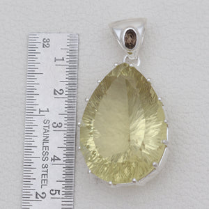 925 Sterling Silver Lemon Quartz Pendants