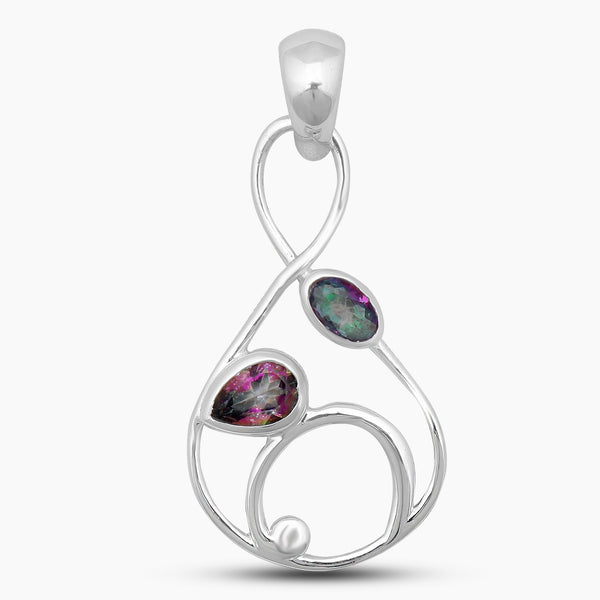 925 Silver Mystic Quartz Pendants