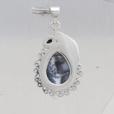 Natural Dendritic Opal Silver Pendant