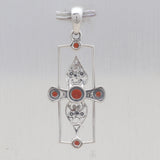 Natural Garnet Silver pendant