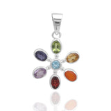 925 Starling Silver Multi Stone Pendants