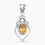 925 Sterling Silver Citrine Pendants