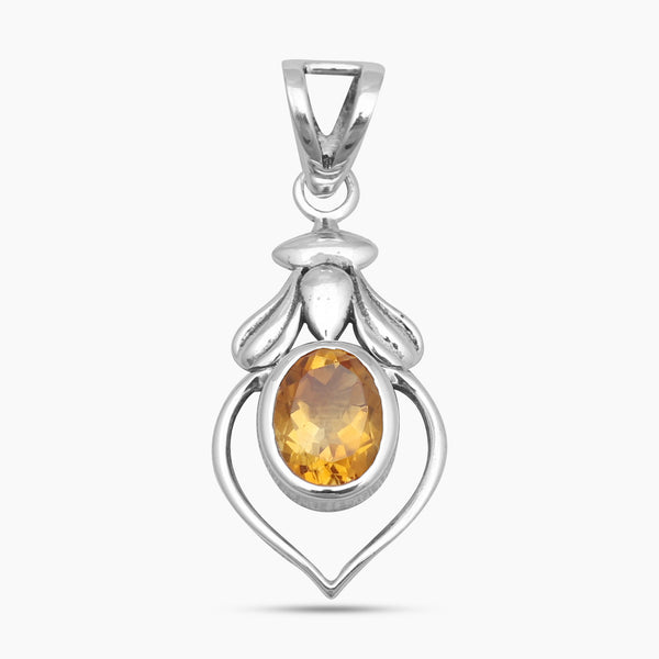 925 Sterling Silver Citrine Pendants