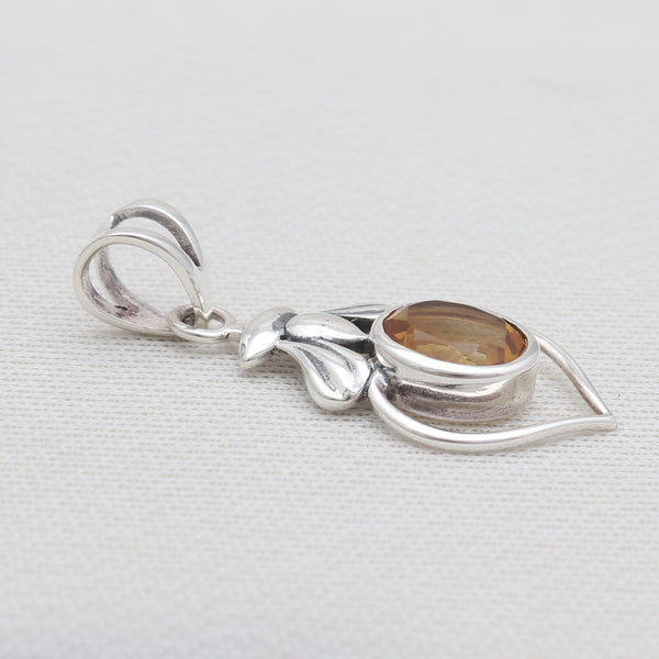 925 Sterling Silver Citrine Pendants