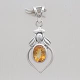 925 Sterling Silver Citrine Pendants