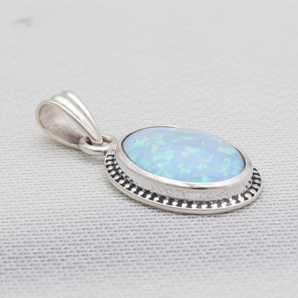 Ethiopian Opal Silver Pendants