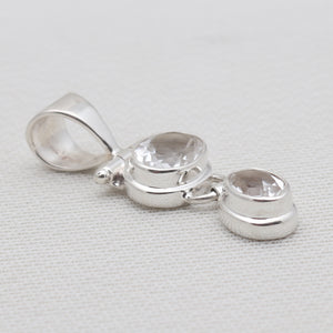 925 Sterling Silver Crystal Pendants