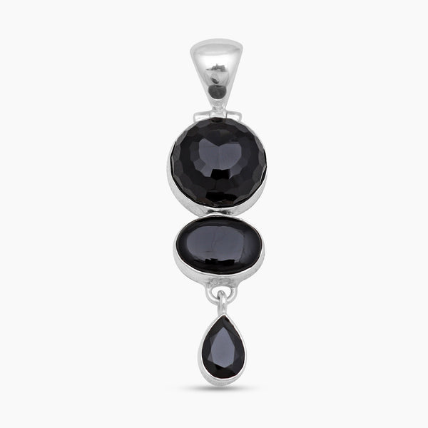 Black Onyx Silver Pendants