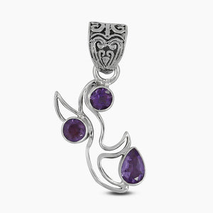 925 Sterling Silver Amethyst Pendants