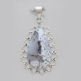 925 Sterling Silver Dendritic Opal Pendants