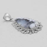 925 Sterling Silver Dendritic Opal Pendants