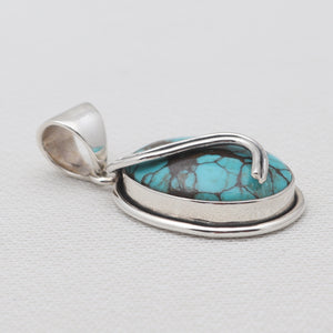 925 Silver Tibetan Turquoise Pendants