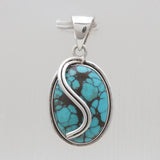 925 Silver Tibetan Turquoise Pendants