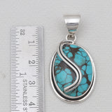 925 Silver Tibetan Turquoise Pendants