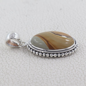 Wild Horse Jasper Silver Pendants