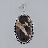 Peanut Wood Jasper Silver Pendants