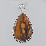 Peanut Wood Jasper Silver Pendants