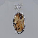 Peanut Wood Jasper Silver Pendants