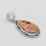 Peanut Wood Jasper Silver Pendants