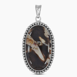 Peanut Wood Jasper Silver Pendants