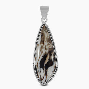 Peanut Wood Jasper Silver Pendants