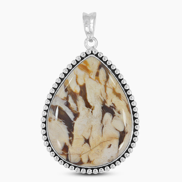 Peanut Wood Jasper Silver Pendants