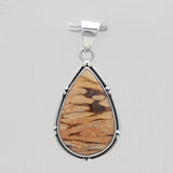 Peanut Wood Jasper Silver Pendants