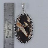 Peanut Wood Jasper Silver Pendants